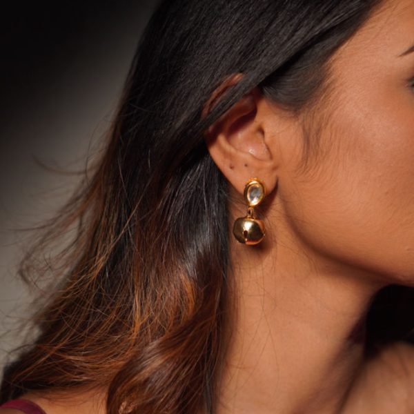 Small Ghunghroo Kundan Tops (RJE1361)