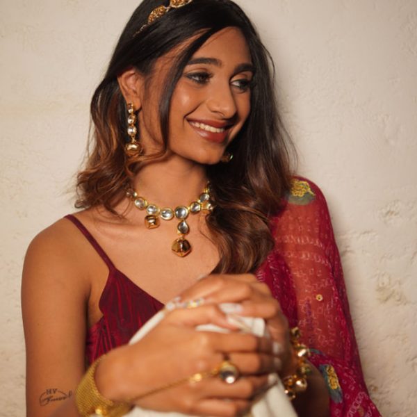 Statement Kundan Dulhan Necklace (RJN2197)