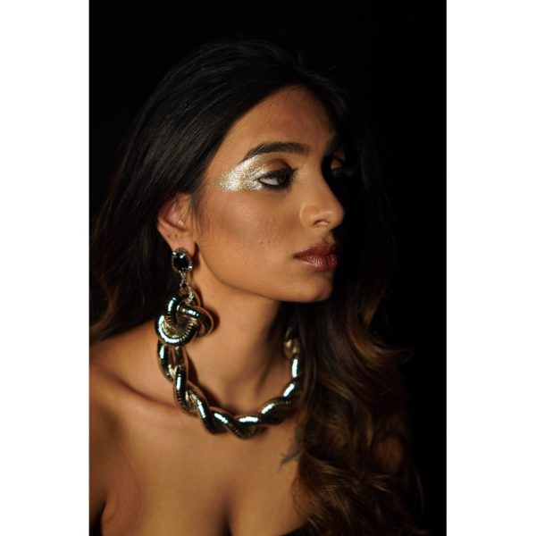 SILVER KNOT STATEMENT EARRINGS (RJE1323)