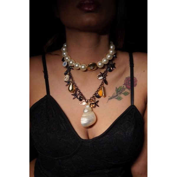 Pearl & Gold Choker (RJN2165)